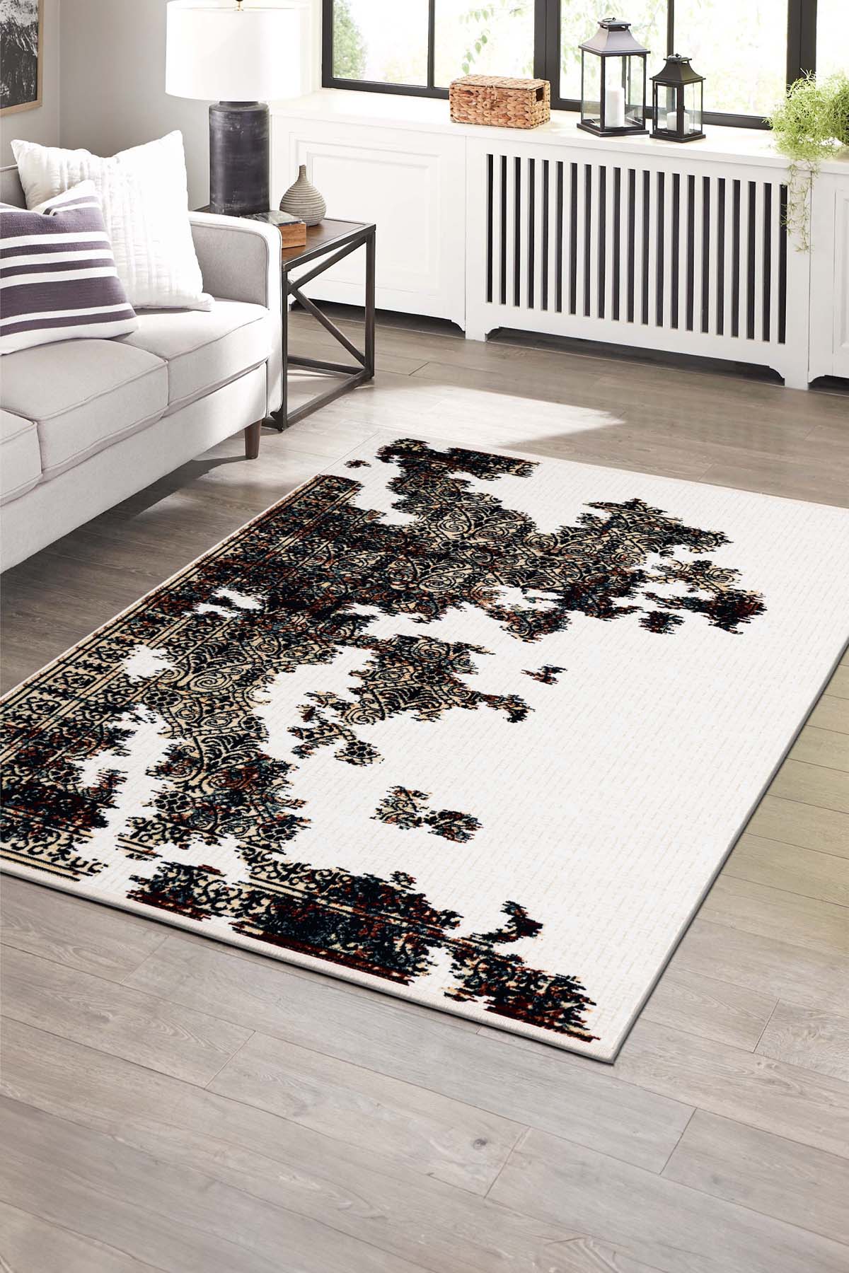 Angorahome Ethnic Dokuma Makine Halısı 1939KR 160 x 245 Dikdörtgen - 4