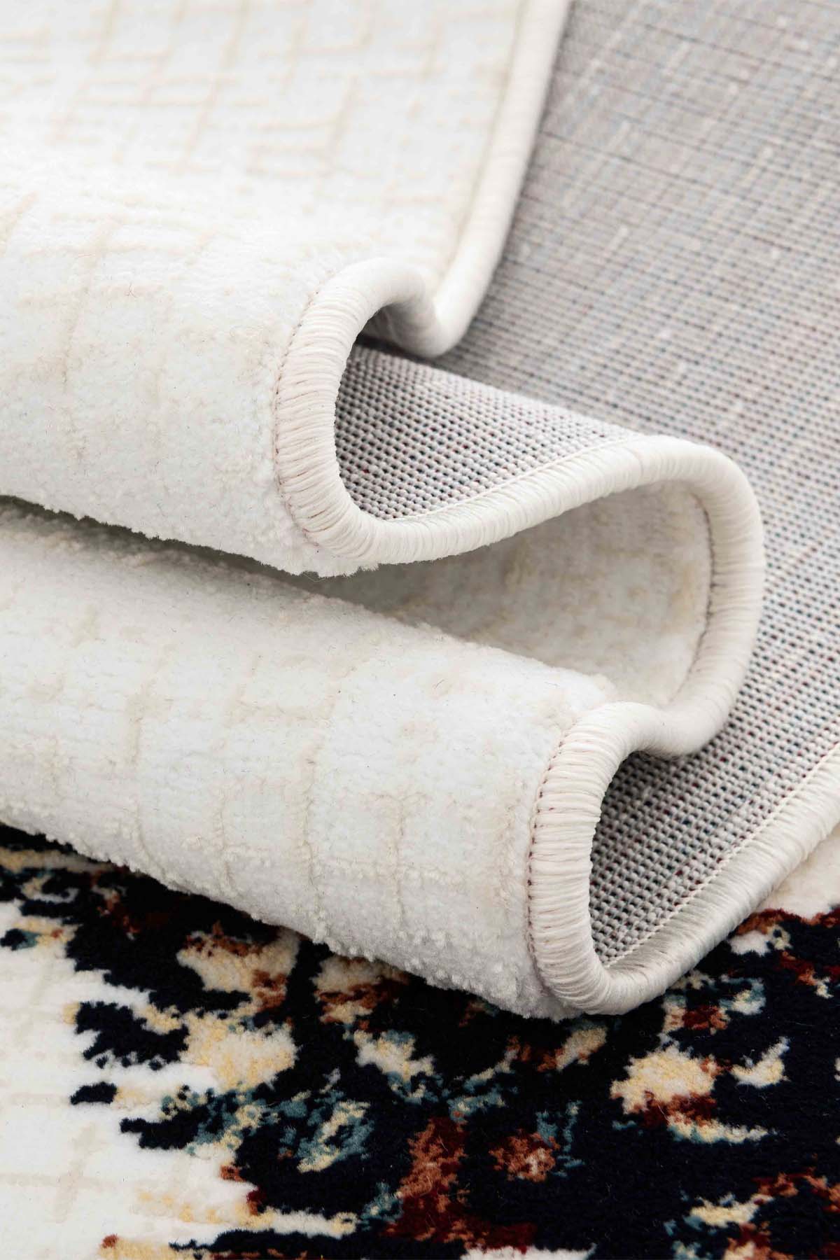 Angorahome Ethnic Dokuma Makine Halısı 1939KR 160 x 160 Yuvarlak - 9