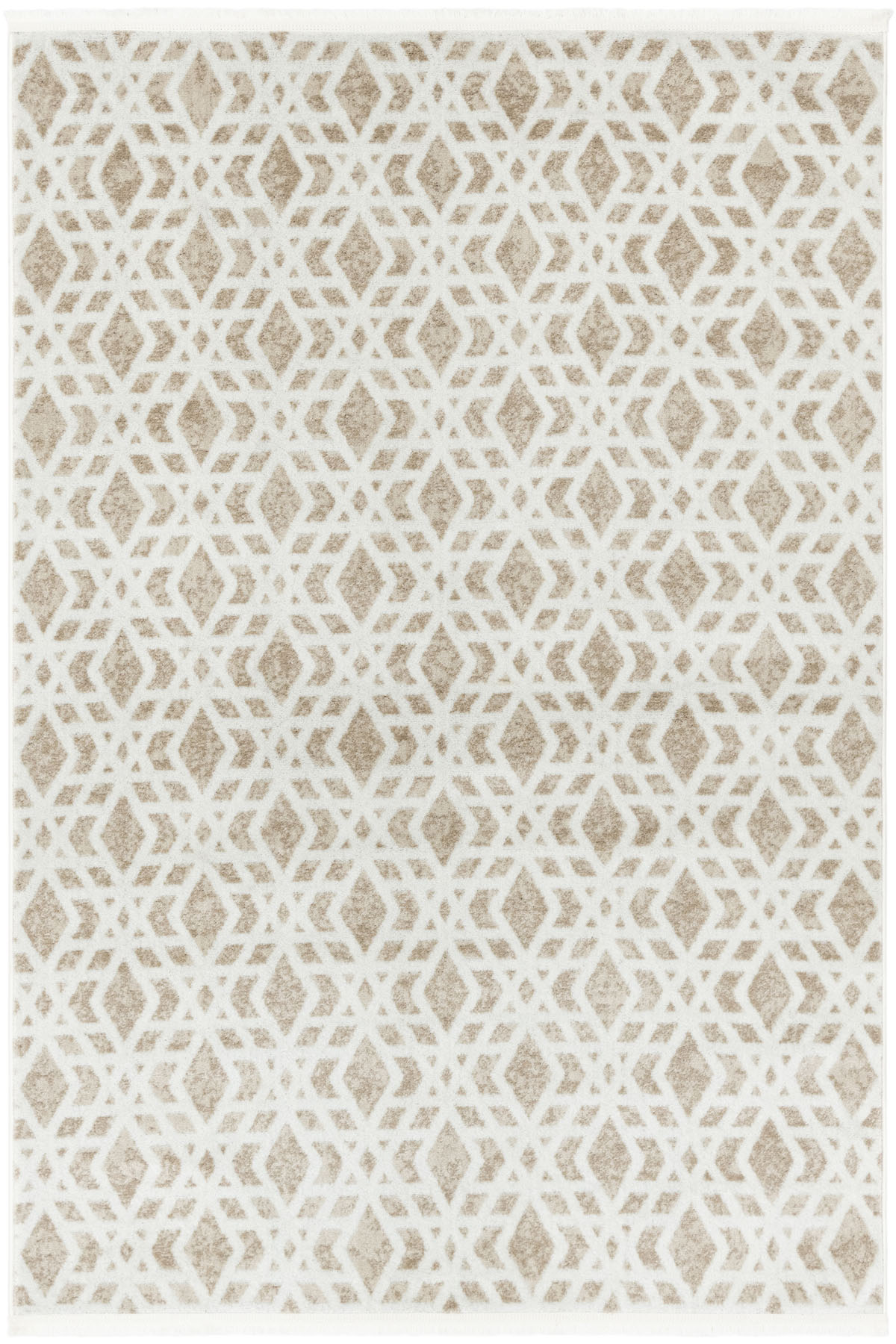 Angorahome Life Makine Halısı 6010 Bej 200 x 300 Saçaklı - 6