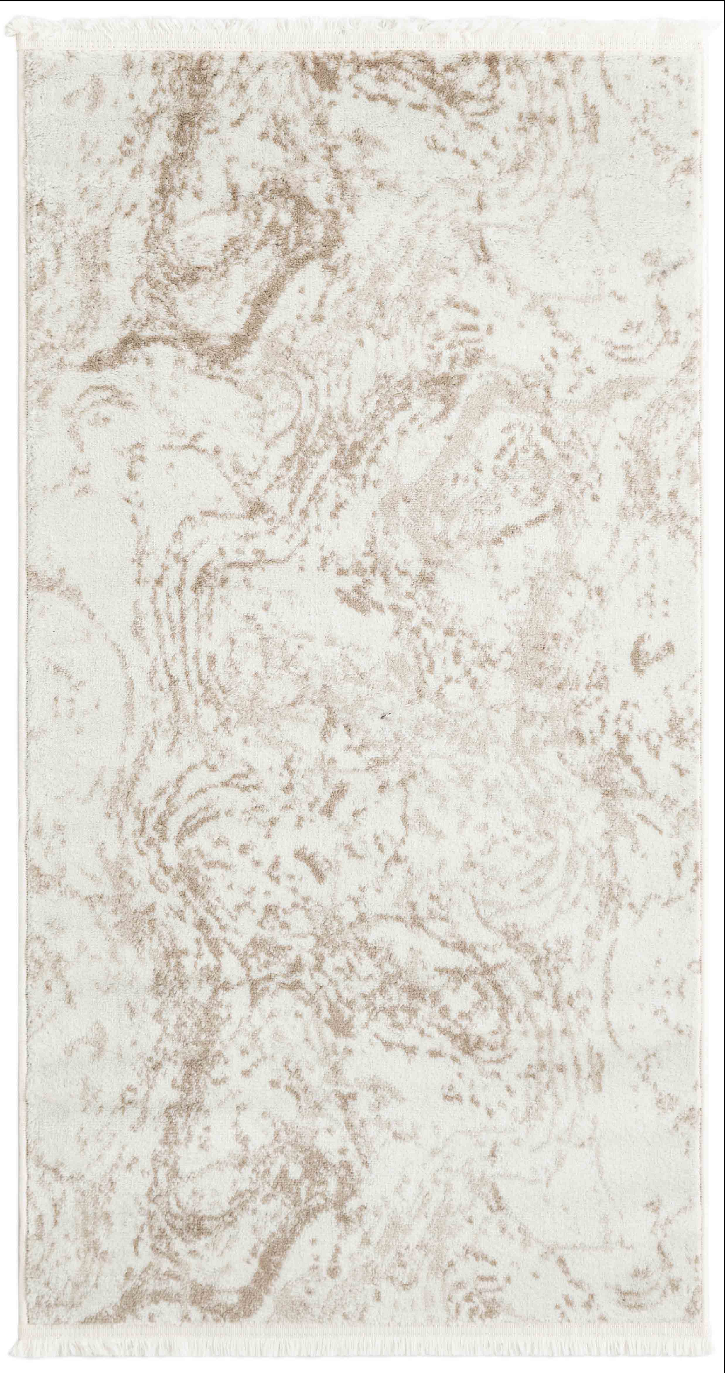 Angorahome Life Makine Halısı 6020 Bej 80 x 150 Saçaklı - 6