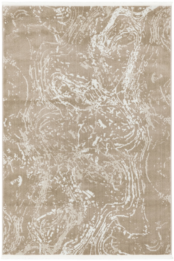 Angorahome Life Makine Halısı 6021 Kahve 160 x 230 Saçaklı - 6