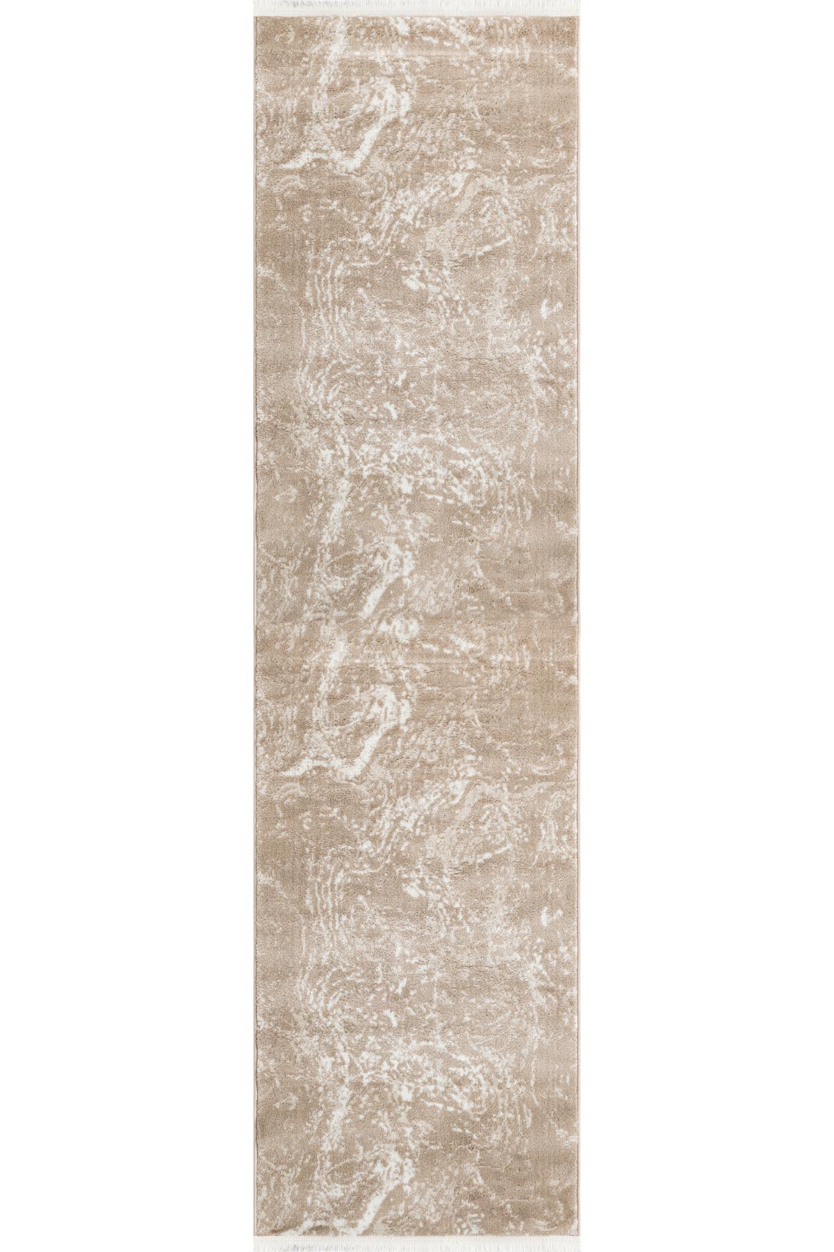 Angorahome Life Makine Halısı 6021 Kahve 80 x 150 Saçaklı - 6