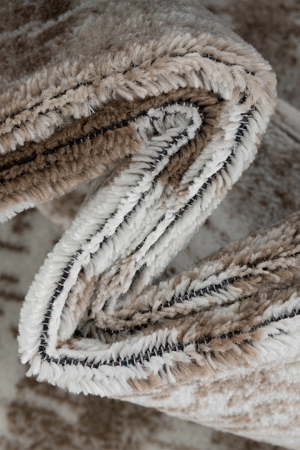 Angorahome Life Makine Halısı 6030 Bej 100 x 300 Saçaklı - 4