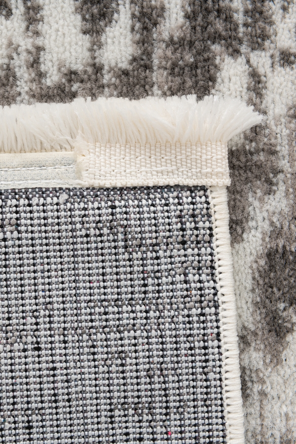 Angorahome Life Makine Halısı 6031 Gri 80 x 150 Saçaklı - 4