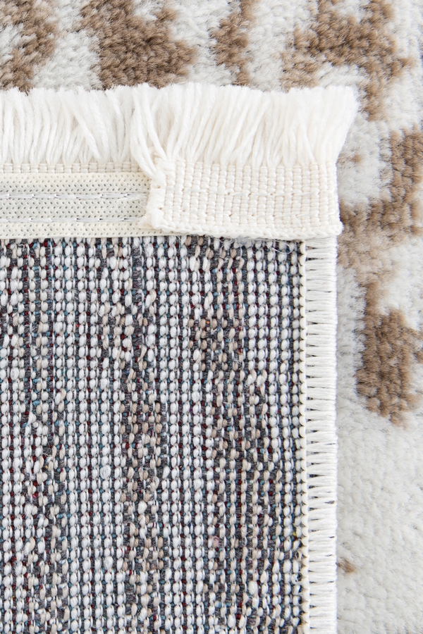 Angorahome Life Makine Halısı 6060 Bej 80 x 150 Saçaklı - 5