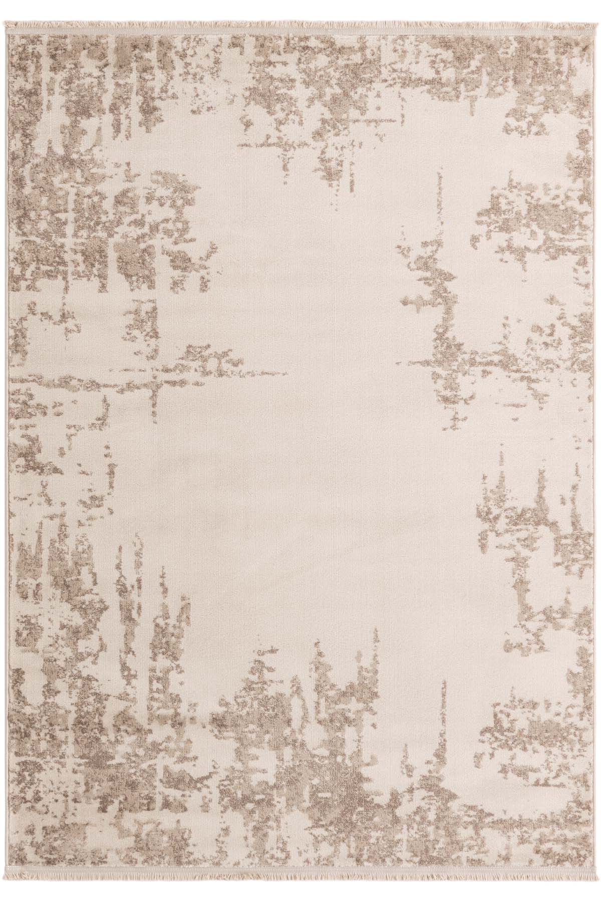 Angorahome Life Makine Halısı 6070 Bej 120 x 180 Saçaklı - 6