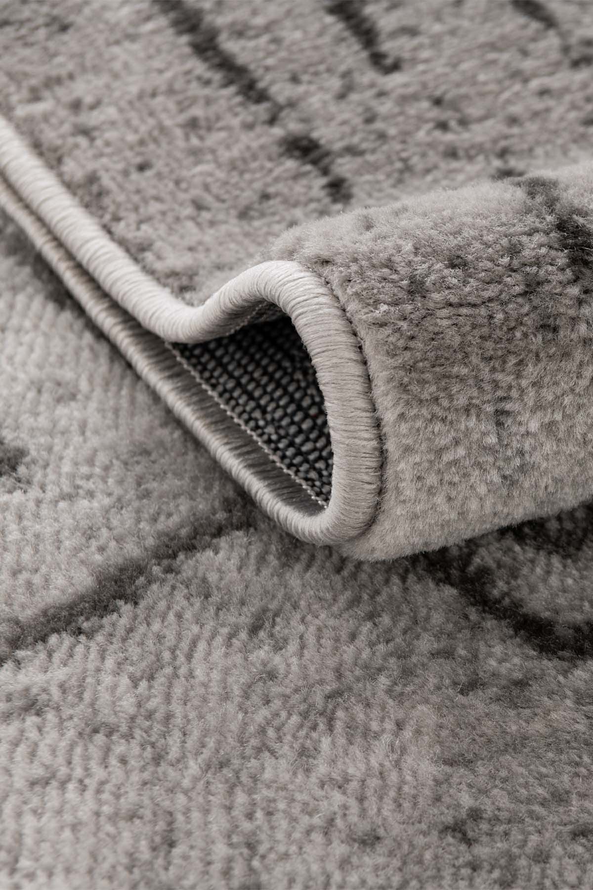 Angorahome Life Makine Halısı 6091 Gri 160 x 230 Saçaklı - 2