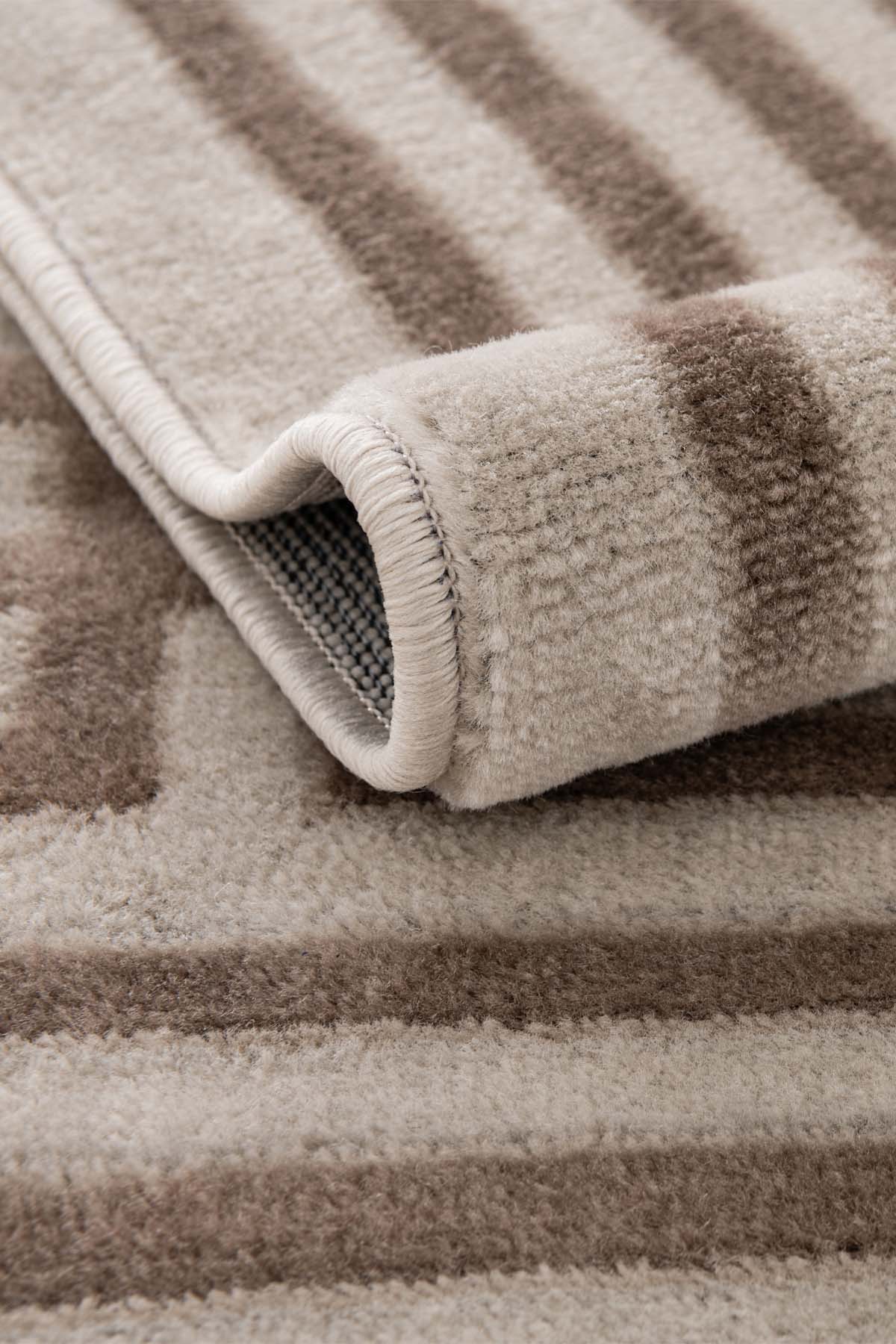 Angorahome Life Makine Halısı 6102 Bej 120 x 180 Saçaklı - 2