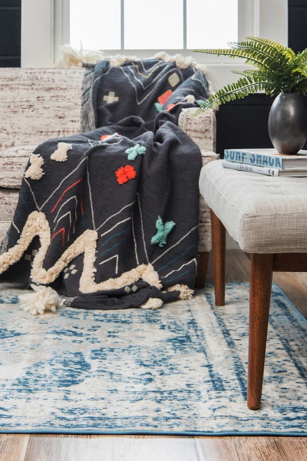 Angorahome Limited Edition Makine Halısı FRN22 215 x 305 Mavi - 2