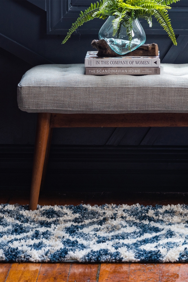 Angorahome Limited Edition Makine Halısı FRN26 80 x 250 Mavi - 2