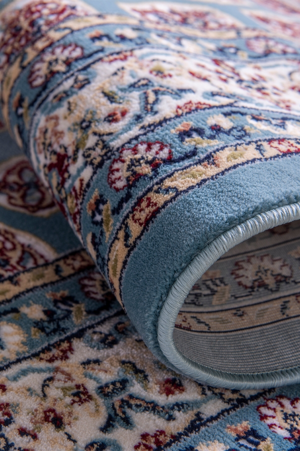 Angorahome Limited Edition Makine Halısı FRN28 150 x 150 Mavi - 3