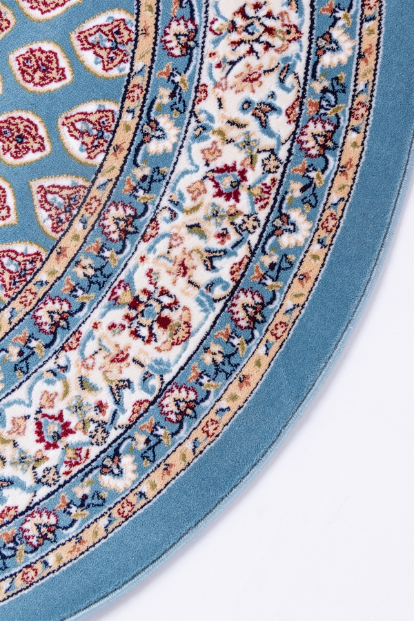 Angorahome Limited Edition Makine Halısı FRN28 150 x 150 Mavi - 5