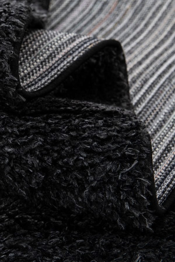 Angorahome Limited Edition Makine Halısı THN1 125 X 185 Dikdörtgen Siyah - 6