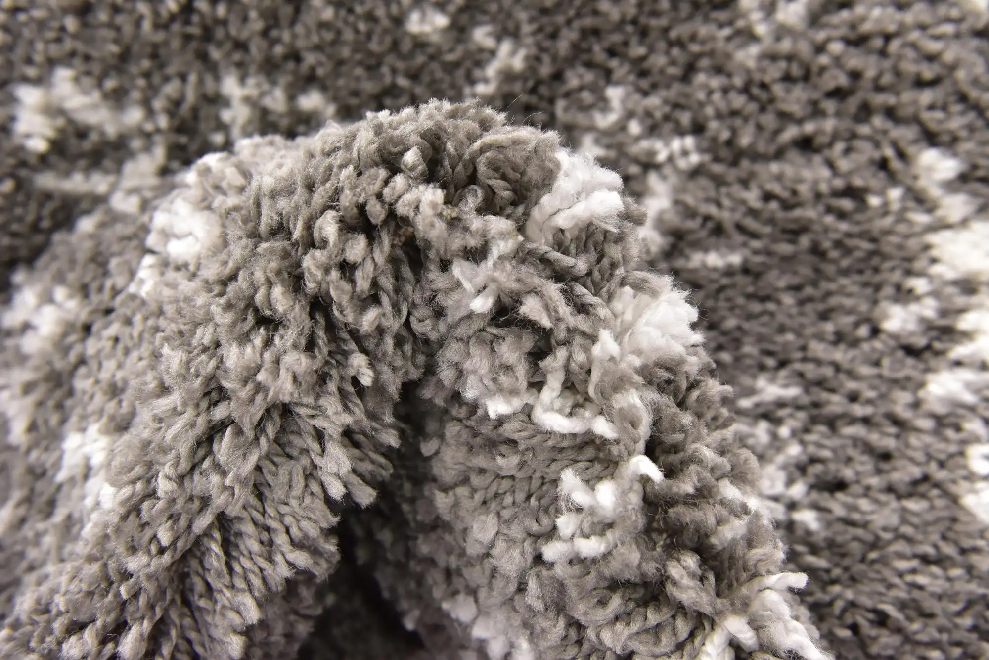 Angorahome Marrakesh Shaggy Makine Halısı 1456A Gri - 13