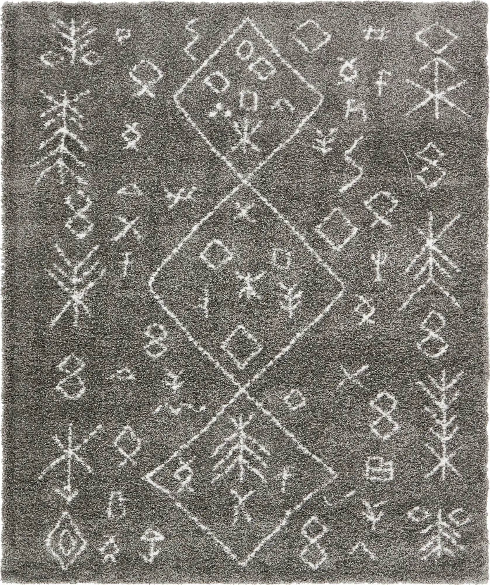 Angorahome Marrakesh Shaggy Makine Halısı 1456A Gri - 6