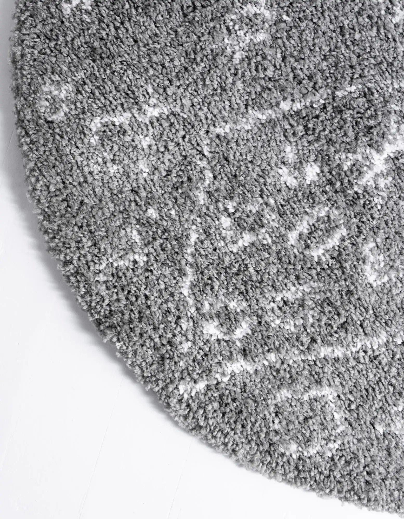 Angorahome Marrakesh Shaggy Makine Halısı 1456A Gri - 5