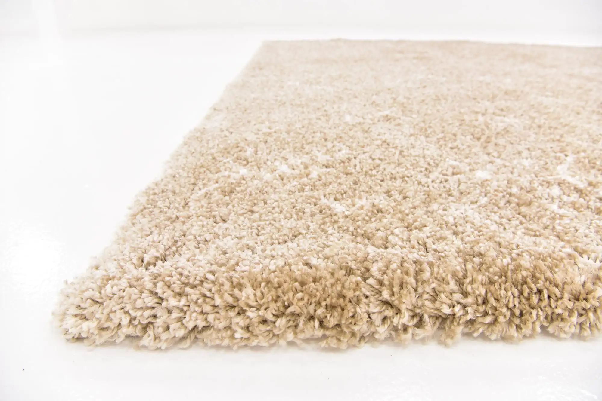 Angorahome Marrakesh Shaggy Makine Halısı 1456B Bej - 13