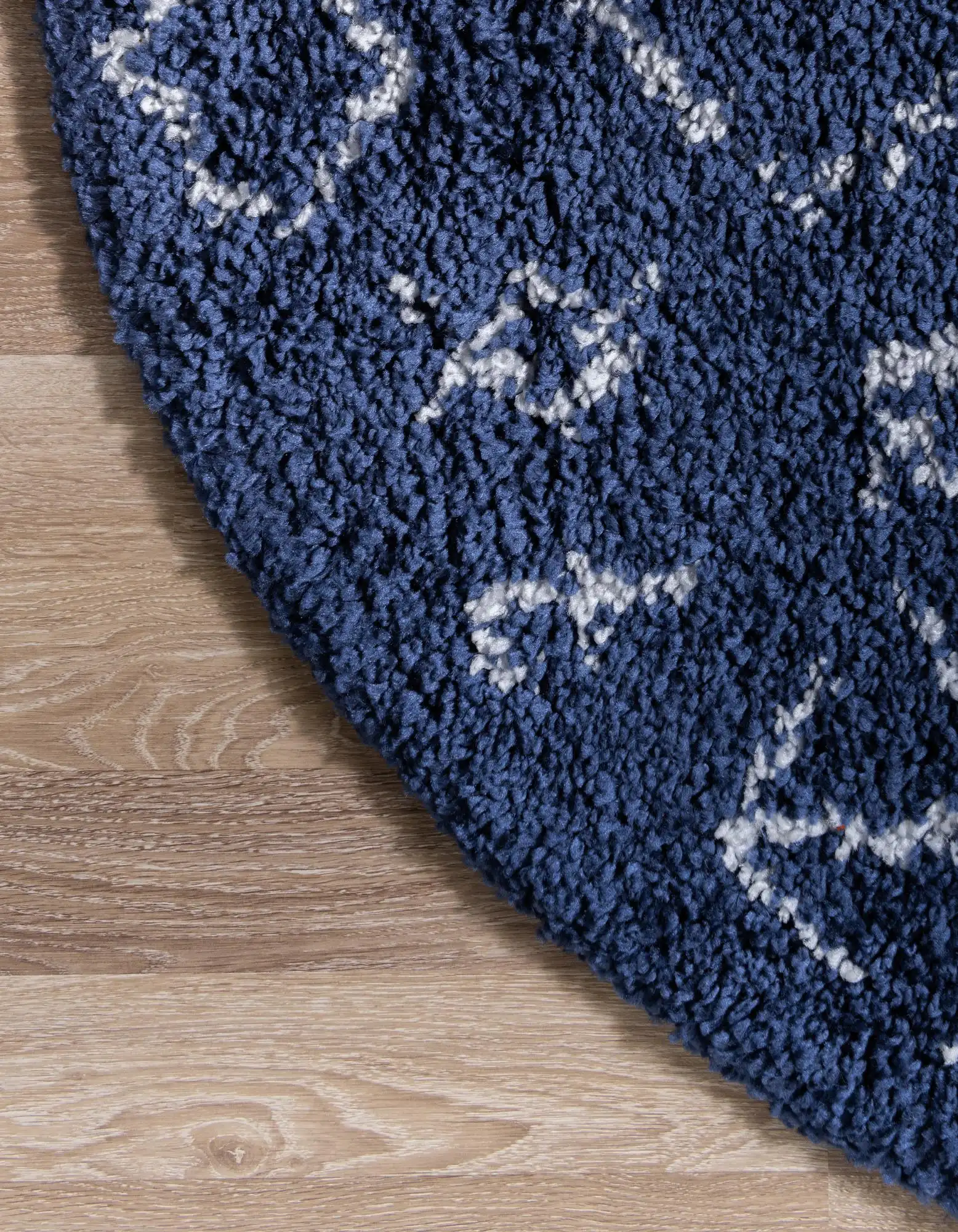 Angorahome Marrakesh Shaggy Makine Halısı 1456C Lacivert - 4