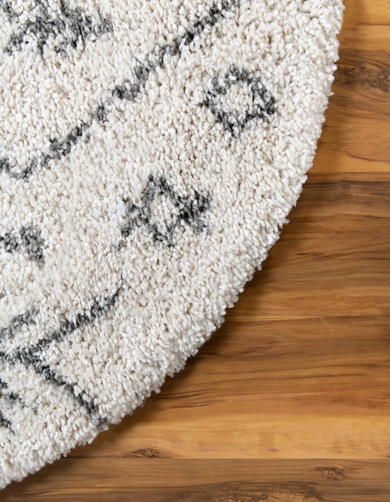 Angorahome Marrakesh Shaggy Makine Halısı 1456D Beyaz - 6