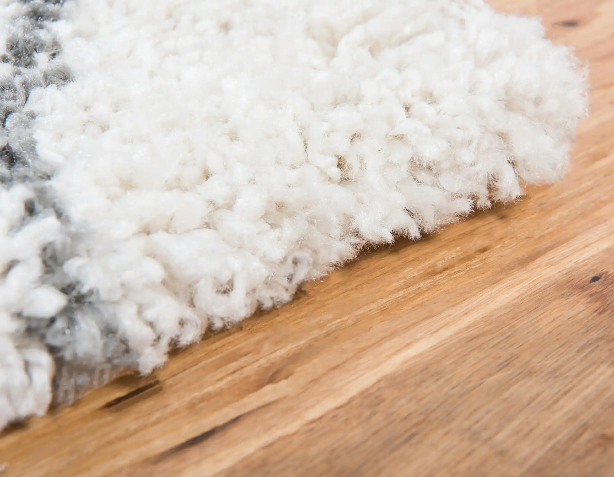 Angorahome Marrakesh Shaggy Makine Halısı 1458A Beyaz - 3