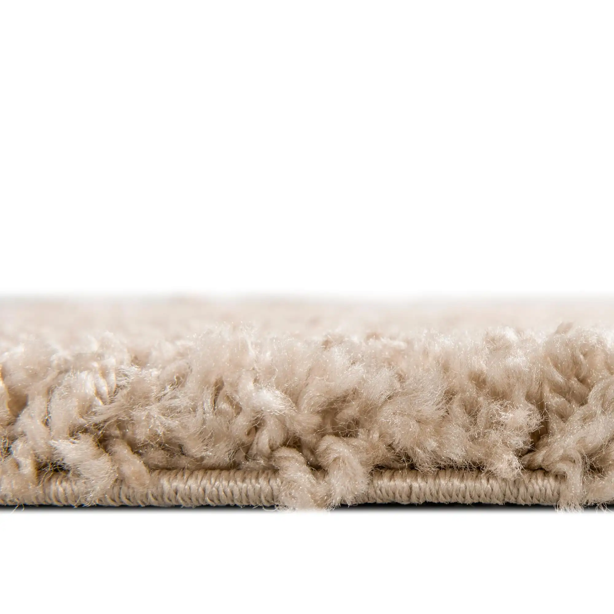 Angorahome Marrakesh Shaggy Makine Halısı 1458B Bej - 4