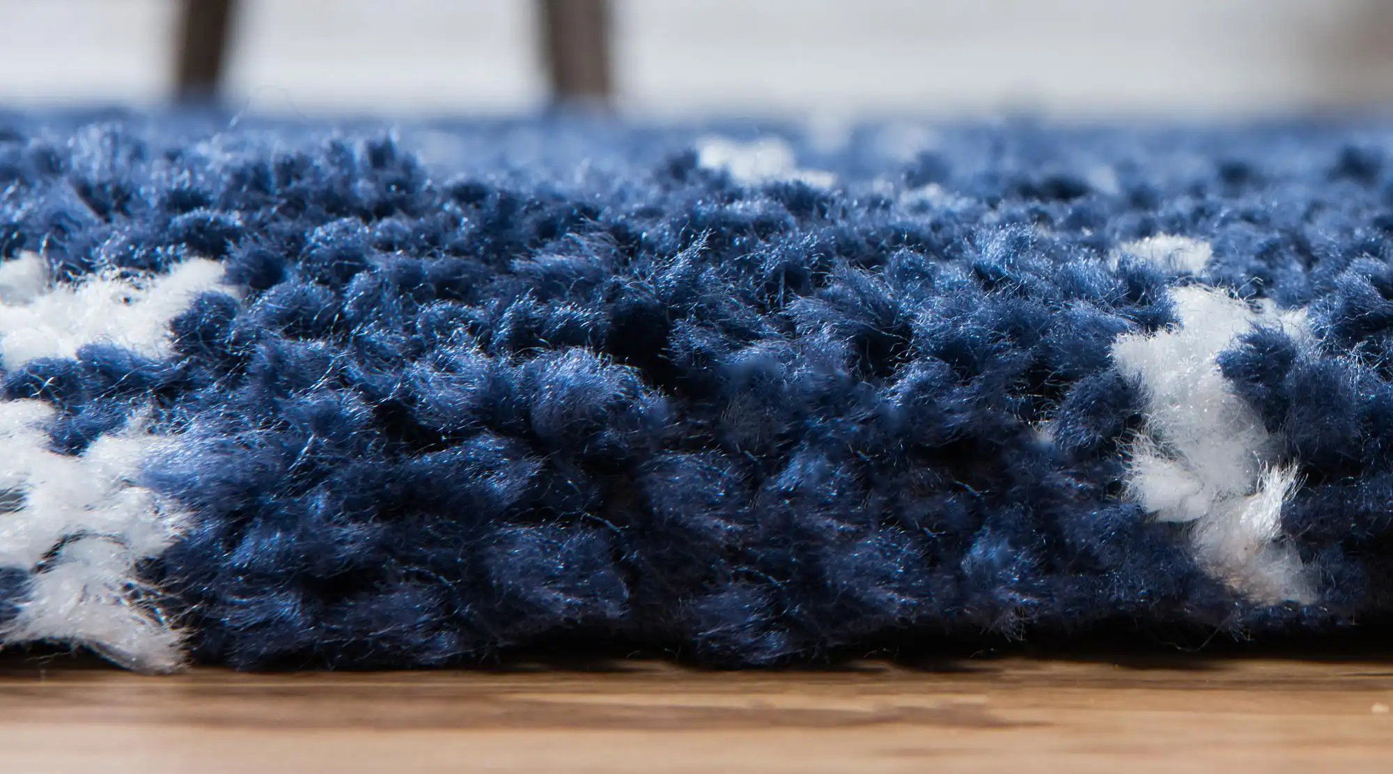 Angorahome Marrakesh Shaggy Makine Halısı 1458C Lacivert - 4