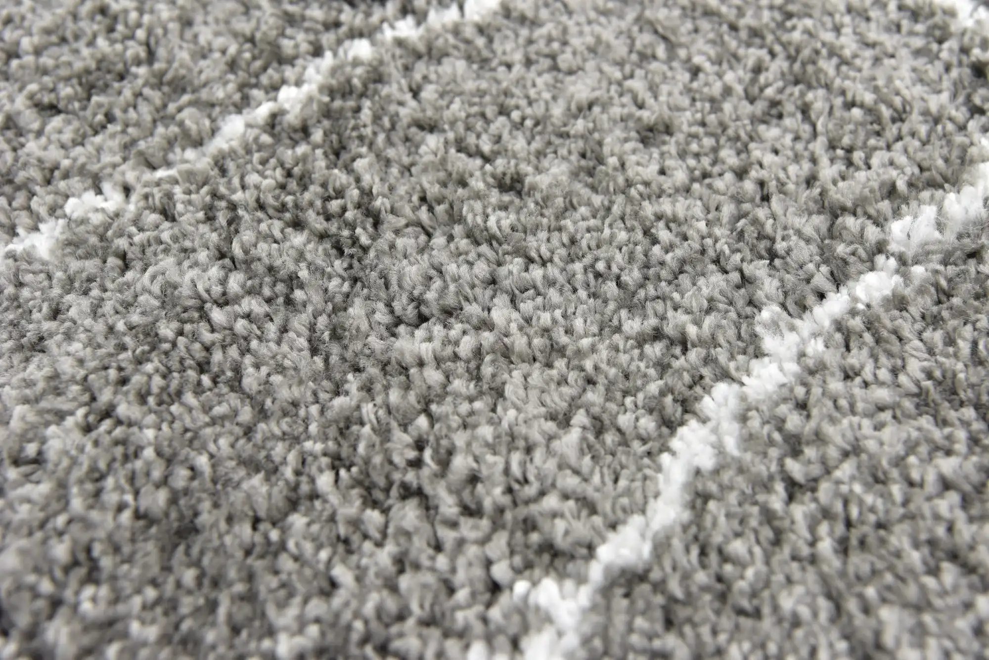 Angorahome Marrakesh Shaggy Makine Halısı 1458D Gri - 7