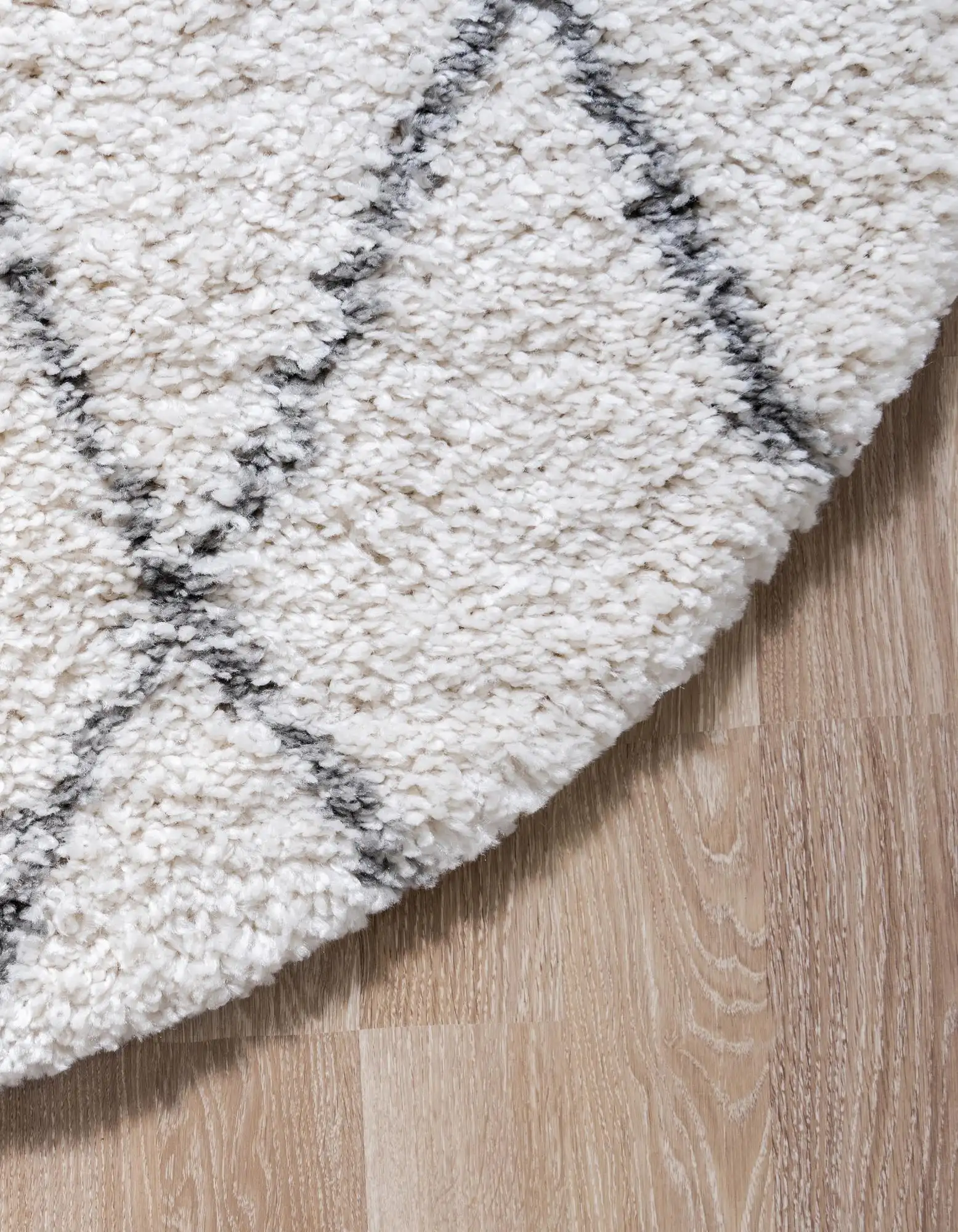 Angorahome Marrakesh Shaggy Makine Halısı 1459A Beyaz - 8