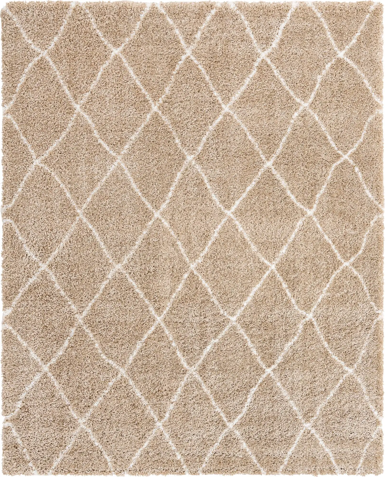 Angorahome Marrakesh Shaggy Makine Halısı 1459C Bej - 10