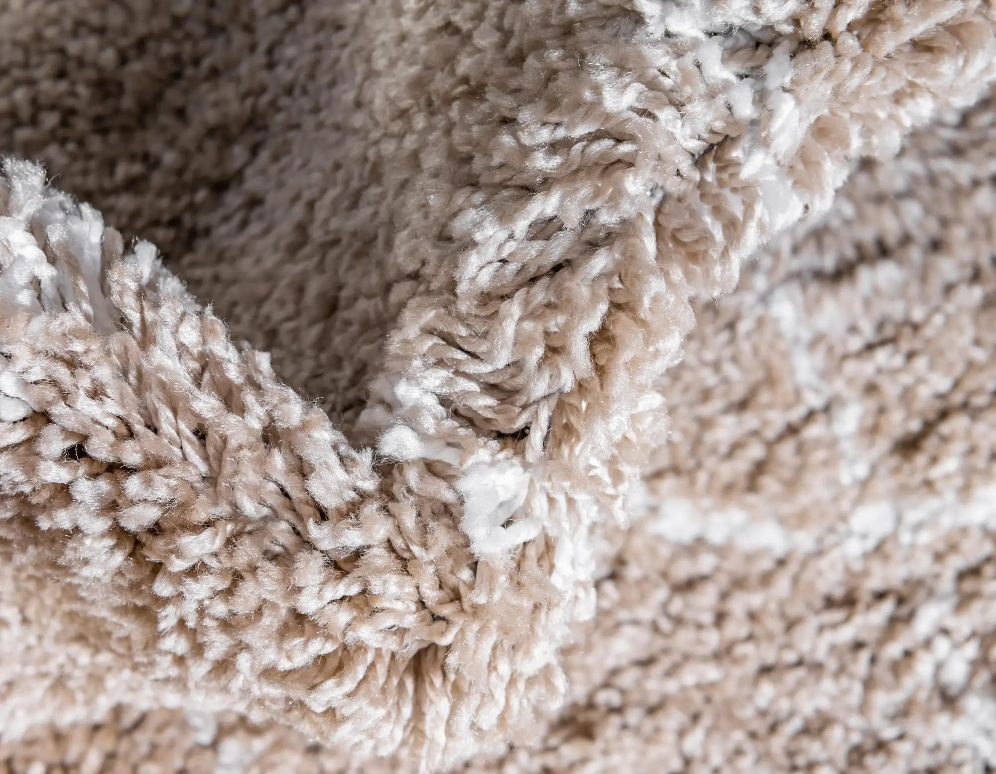 Angorahome Marrakesh Shaggy Makine Halısı 1459C Bej - 6