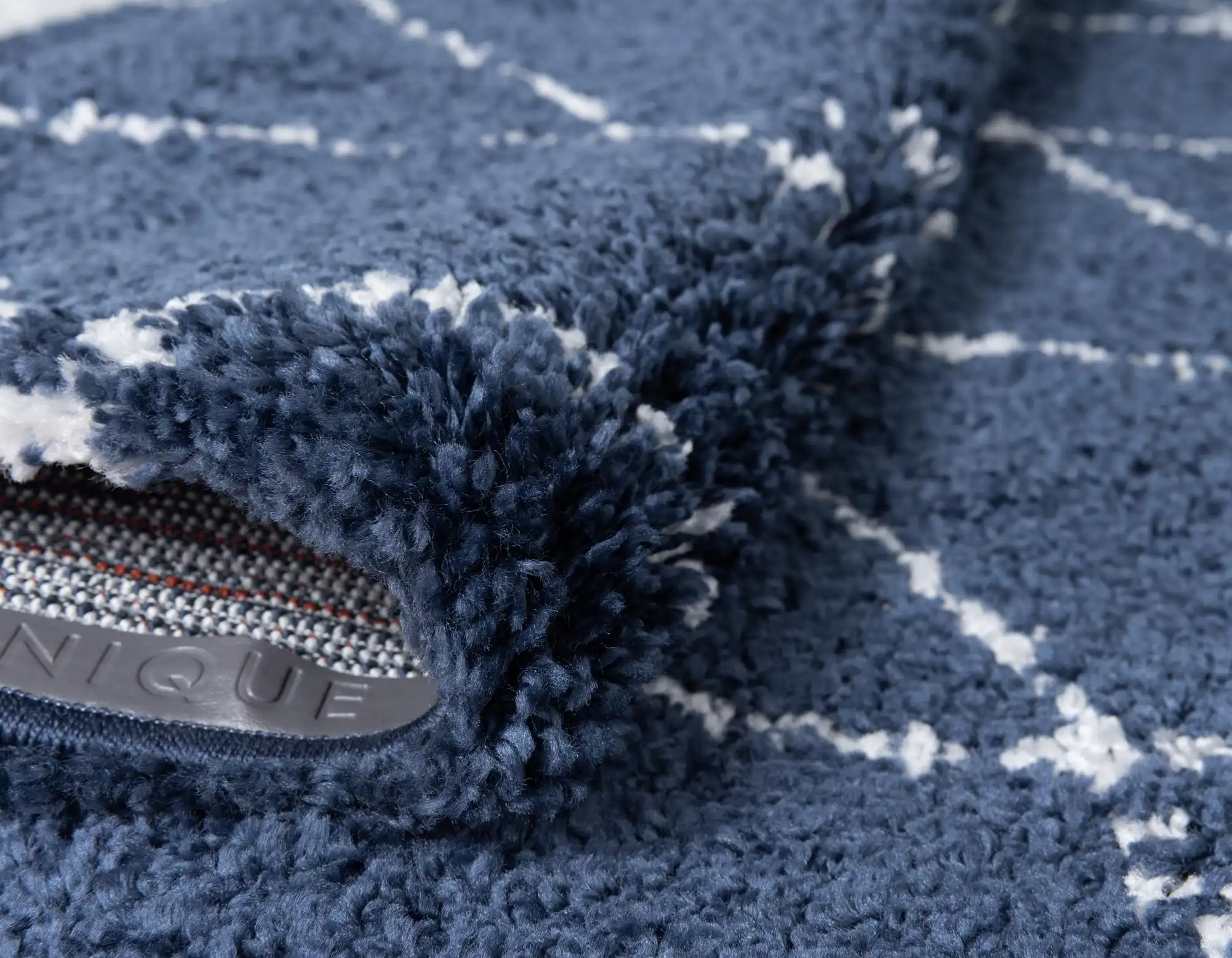 Angorahome Marrakesh Shaggy Makine Halısı 1459D Lacivert - 5