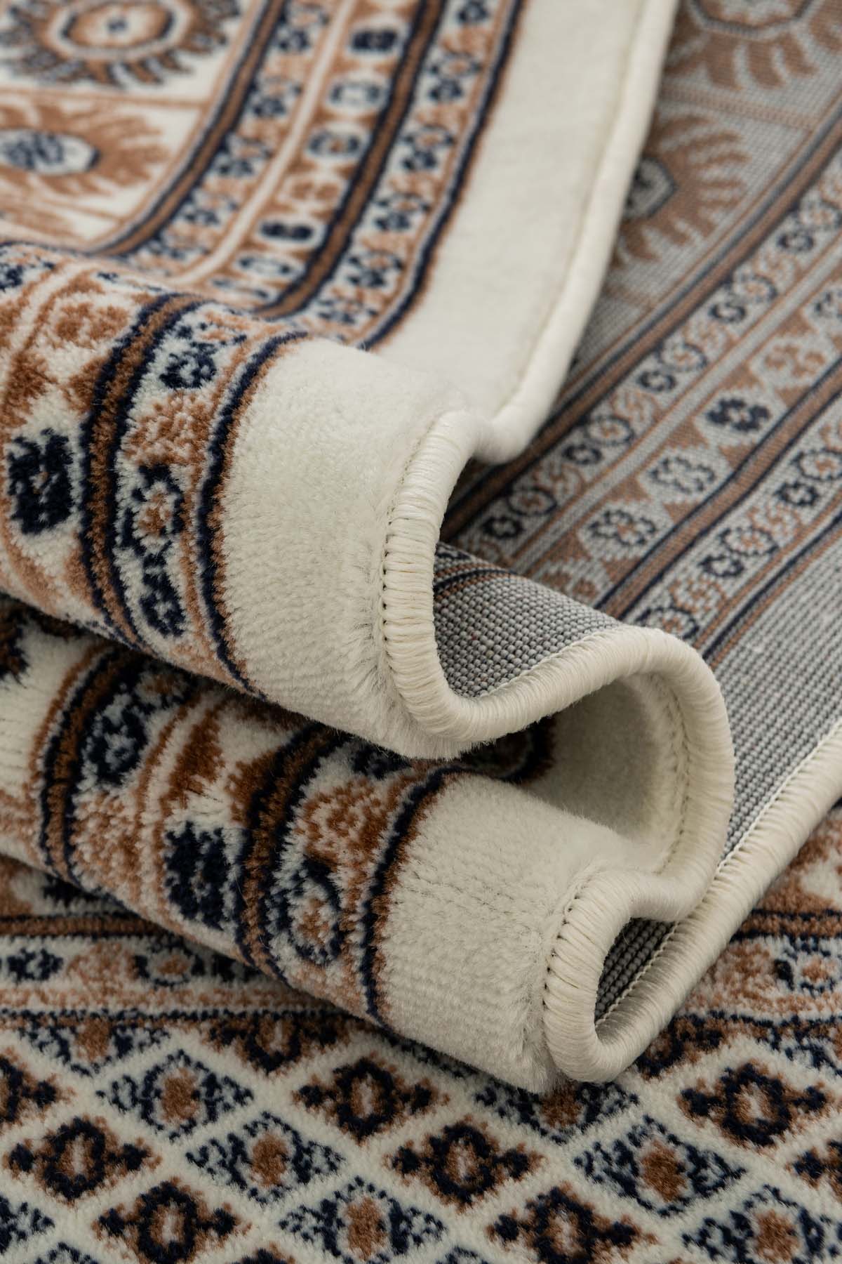 Angorahome Persian Dokuma Makine Halısı BK1001 100 x 100 Yuvarlak - 9