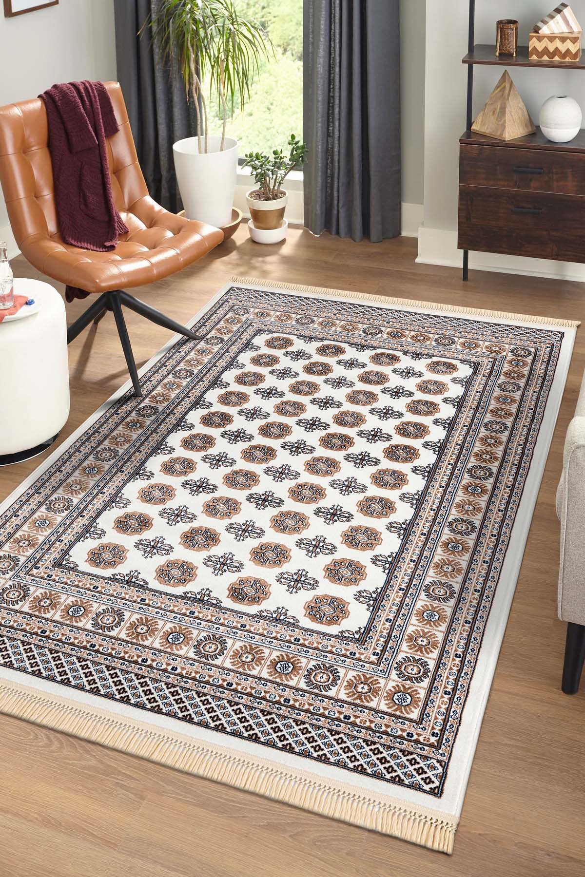 Angorahome Persian Dokuma Makine Halısı BK1001 125 x 185 Dikdörtgen - 2