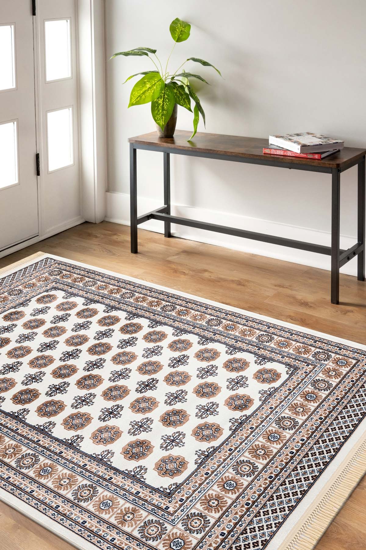 Angorahome Persian Dokuma Makine Halısı BK1001 125 x 185 Dikdörtgen - 4