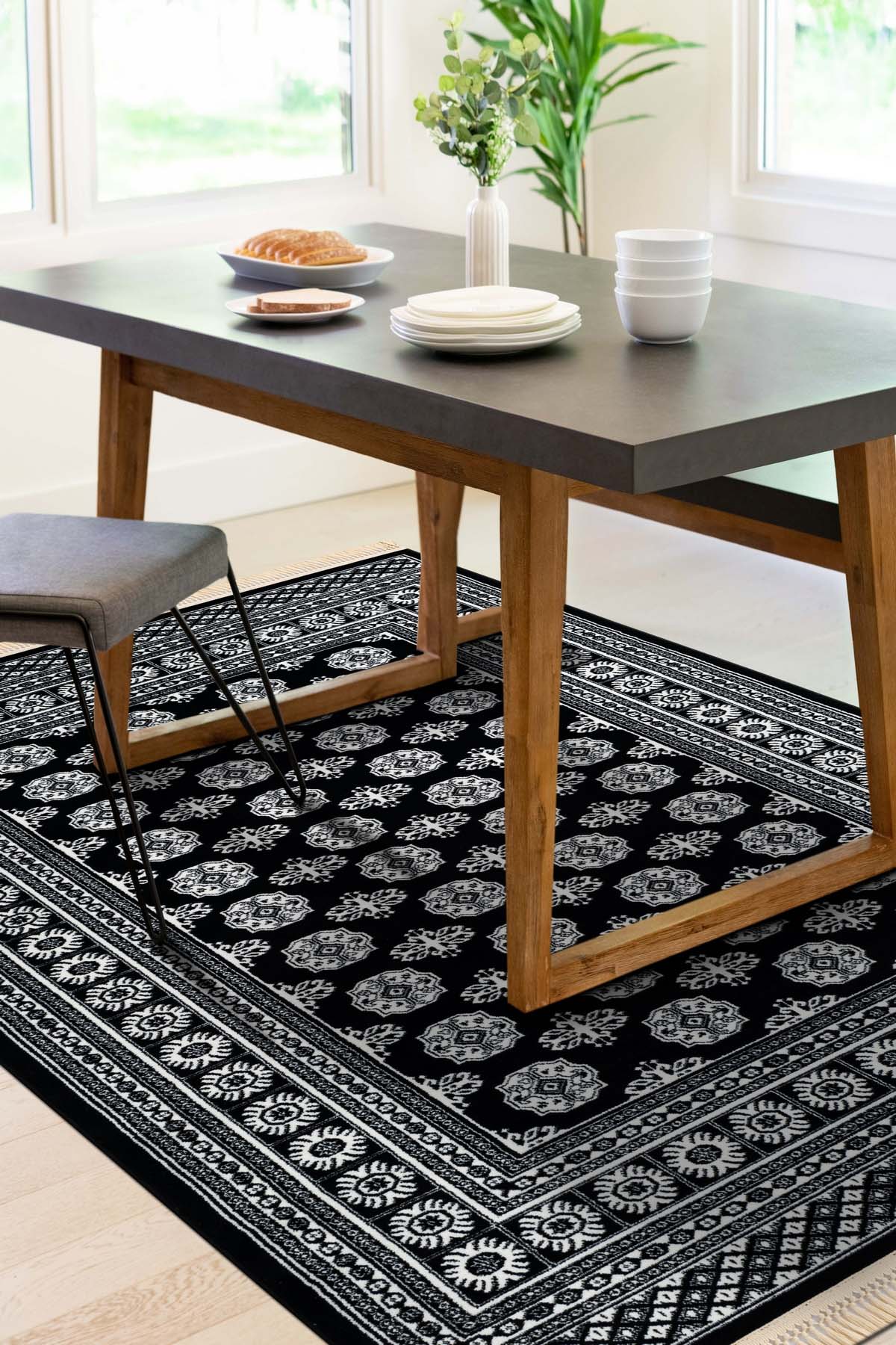 Angorahome Persian Dokuma Makine Halısı BK1002 125 x 185 Dikdörtgen - 5