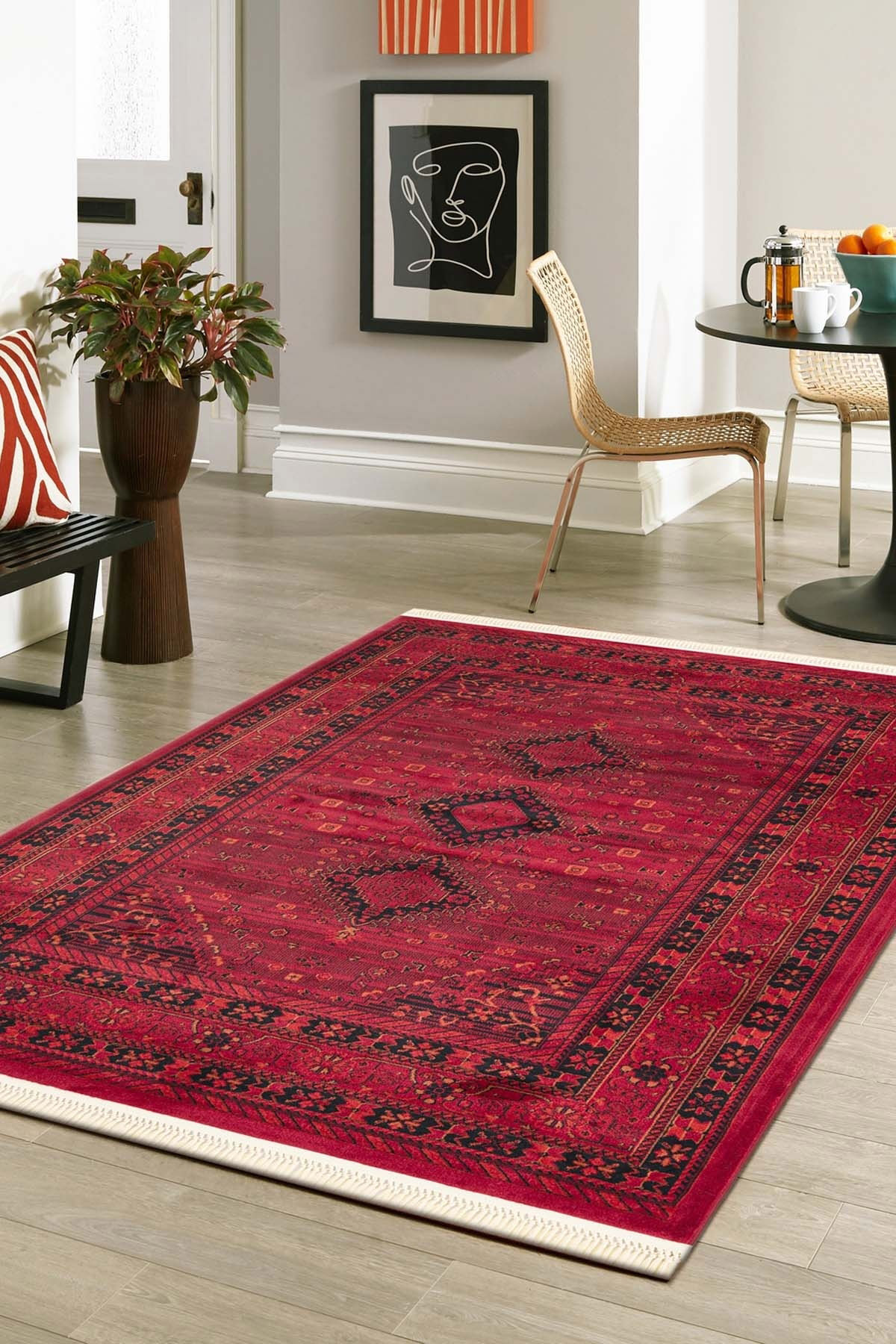 Angorahome Persian Dokuma Makine Halısı BK1003 125 x 185 Dikdörtgen - 4