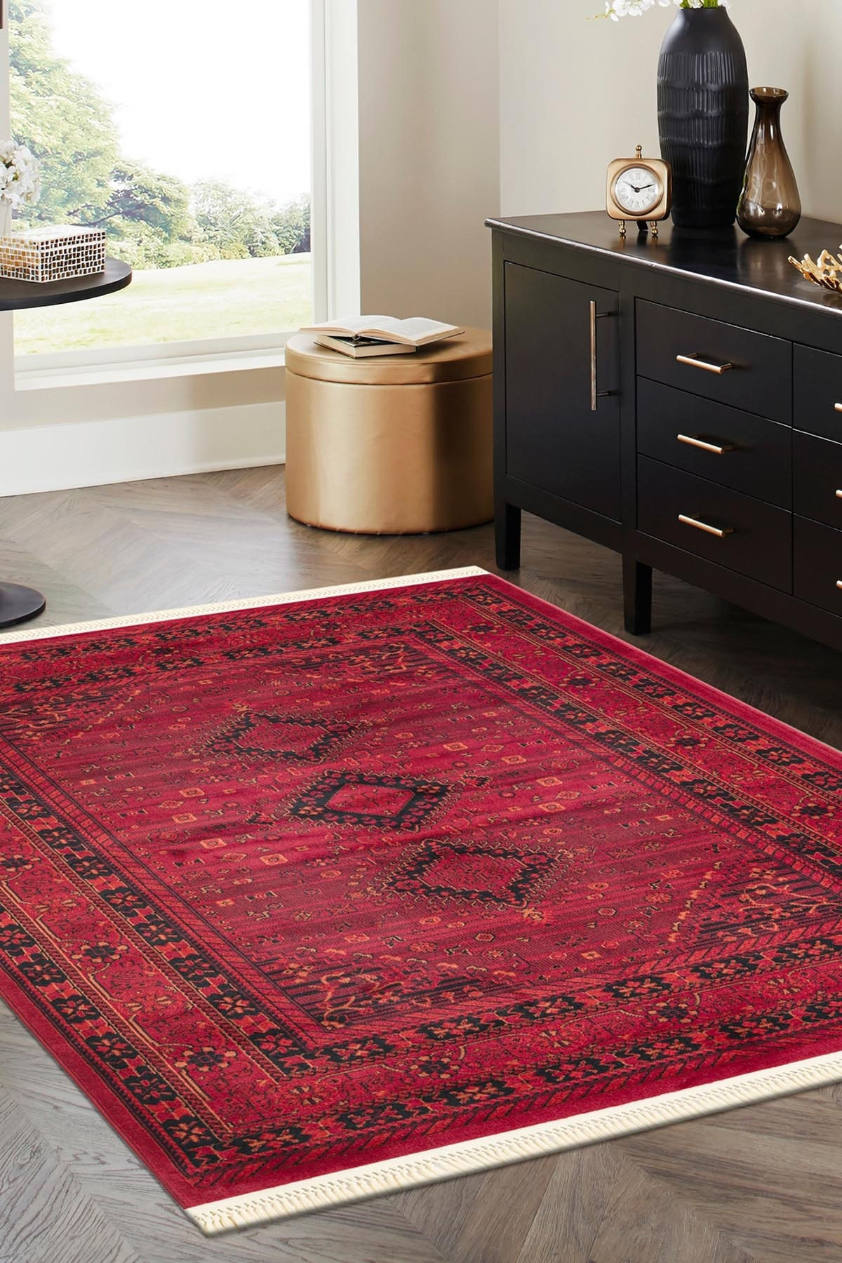 Angorahome Persian Dokuma Makine Halısı BK1003 125 x 185 Dikdörtgen - 5