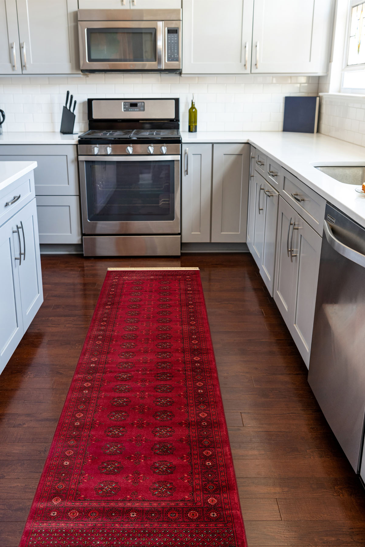 Angorahome Persian Dokuma Makine Halısı BK1004 80 x 305 Dikdörtgen - 4