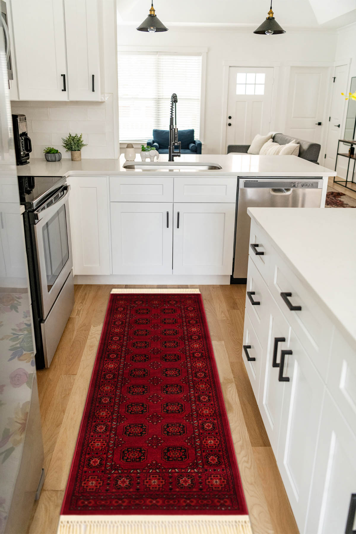 Angorahome Persian Dokuma Makine Halısı BK1006 80 x 305 Dikdörtgen - 3