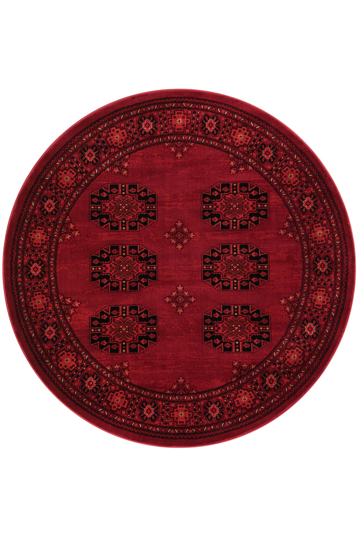 Angorahome Persian Dokuma Makine Halısı BK1006 160 x 160 Yuvarlak - 10