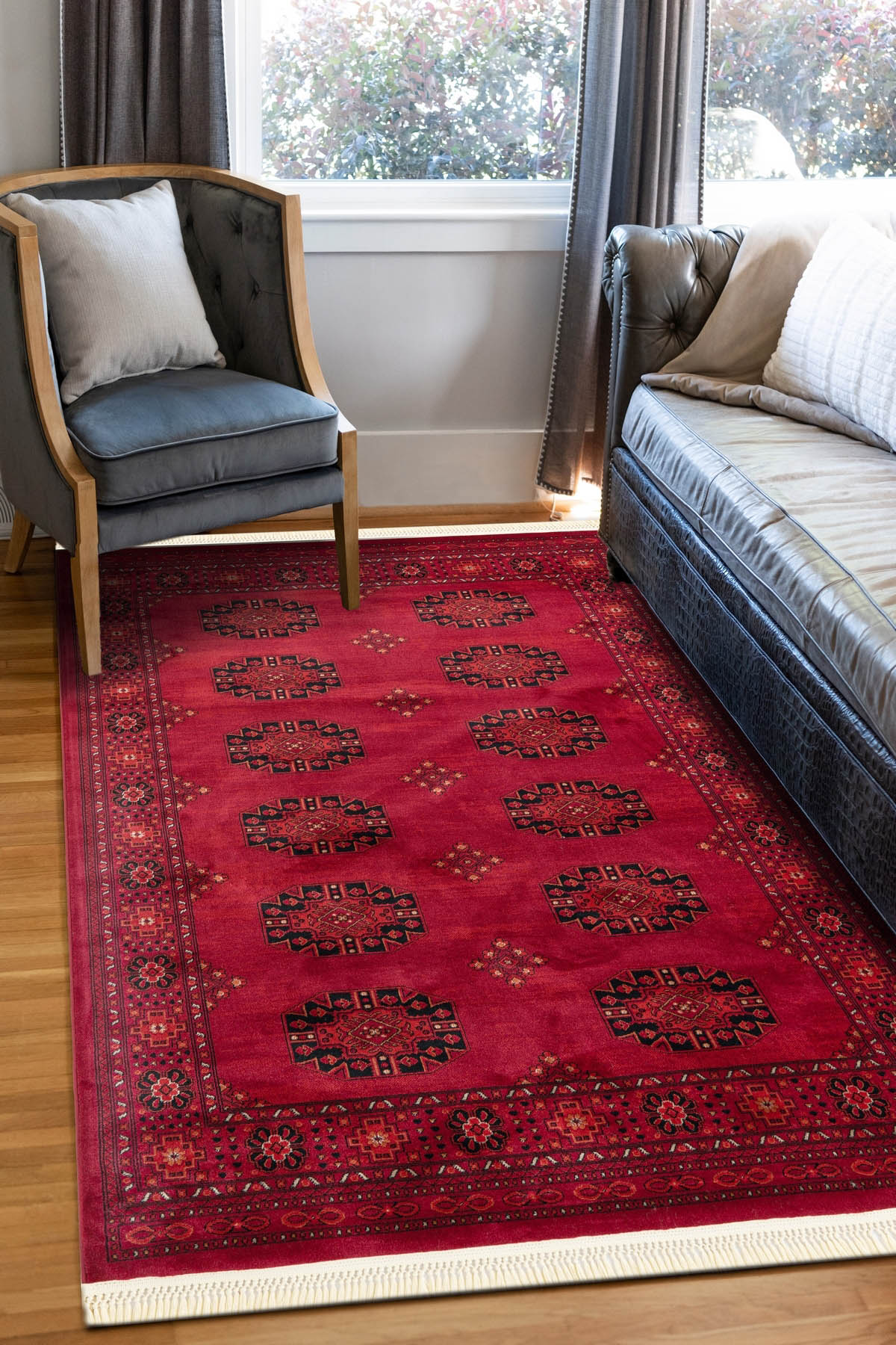 Angorahome Persian Dokuma Makine Halısı BK1006 125 x 185 Dikdörtgen - 3