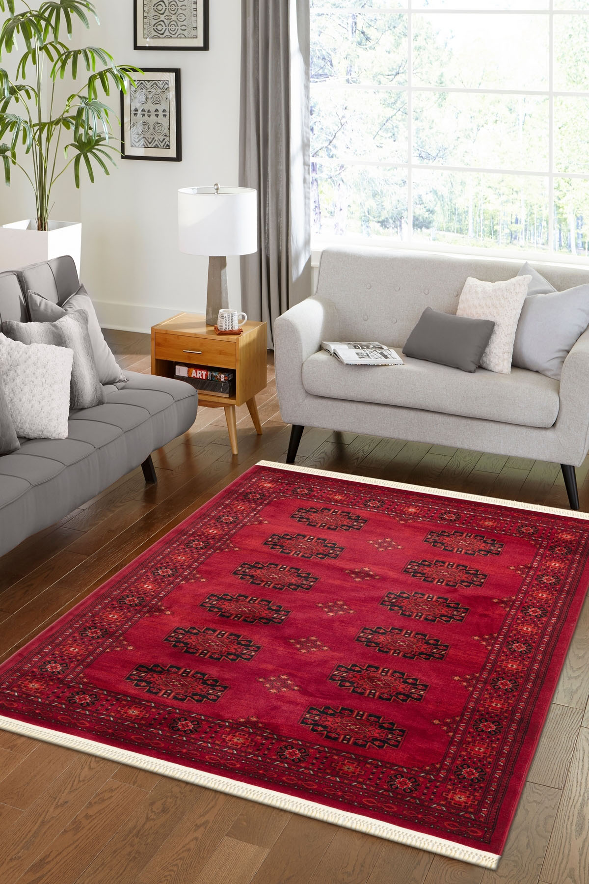 Angorahome Persian Dokuma Makine Halısı BK1006 125 x 185 Dikdörtgen - 4