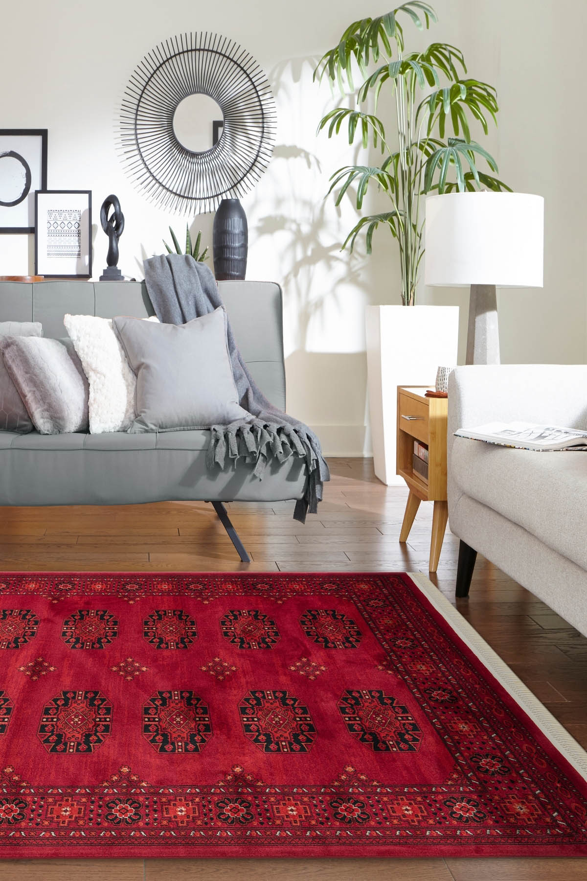 Angorahome Persian Dokuma Makine Halısı BK1006 125 x 185 Dikdörtgen - 5