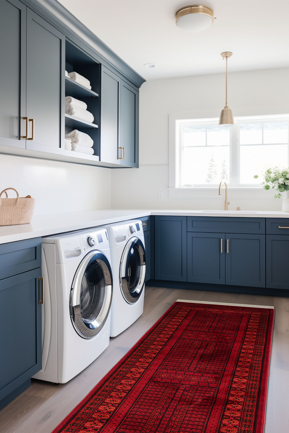 Angorahome Persian Dokuma Makine Halısı BK1007 80 x 305 Dikdörtgen - 5