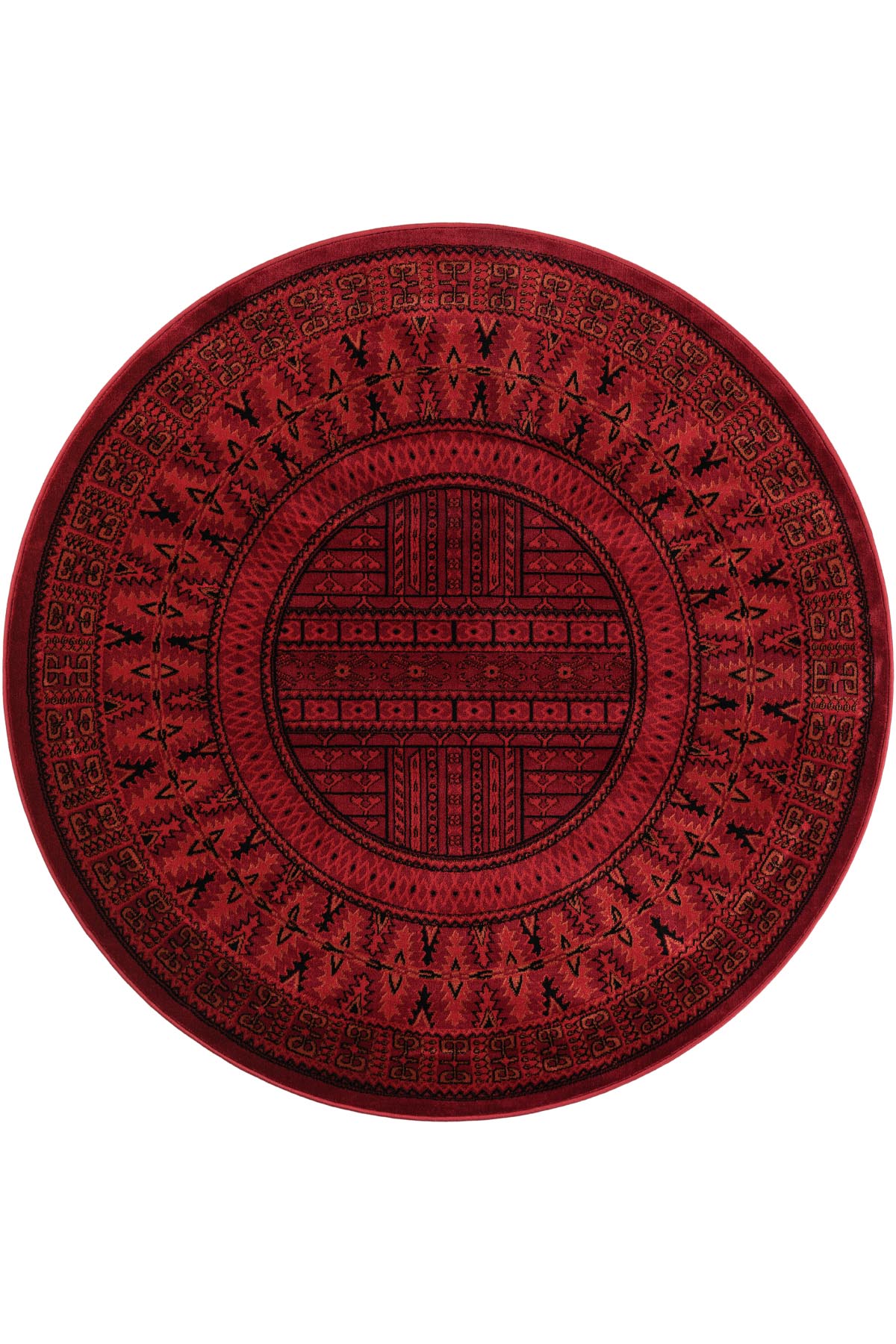 Angorahome Persian Dokuma Makine Halısı BK1007 160 x 160 Yuvarlak - 10