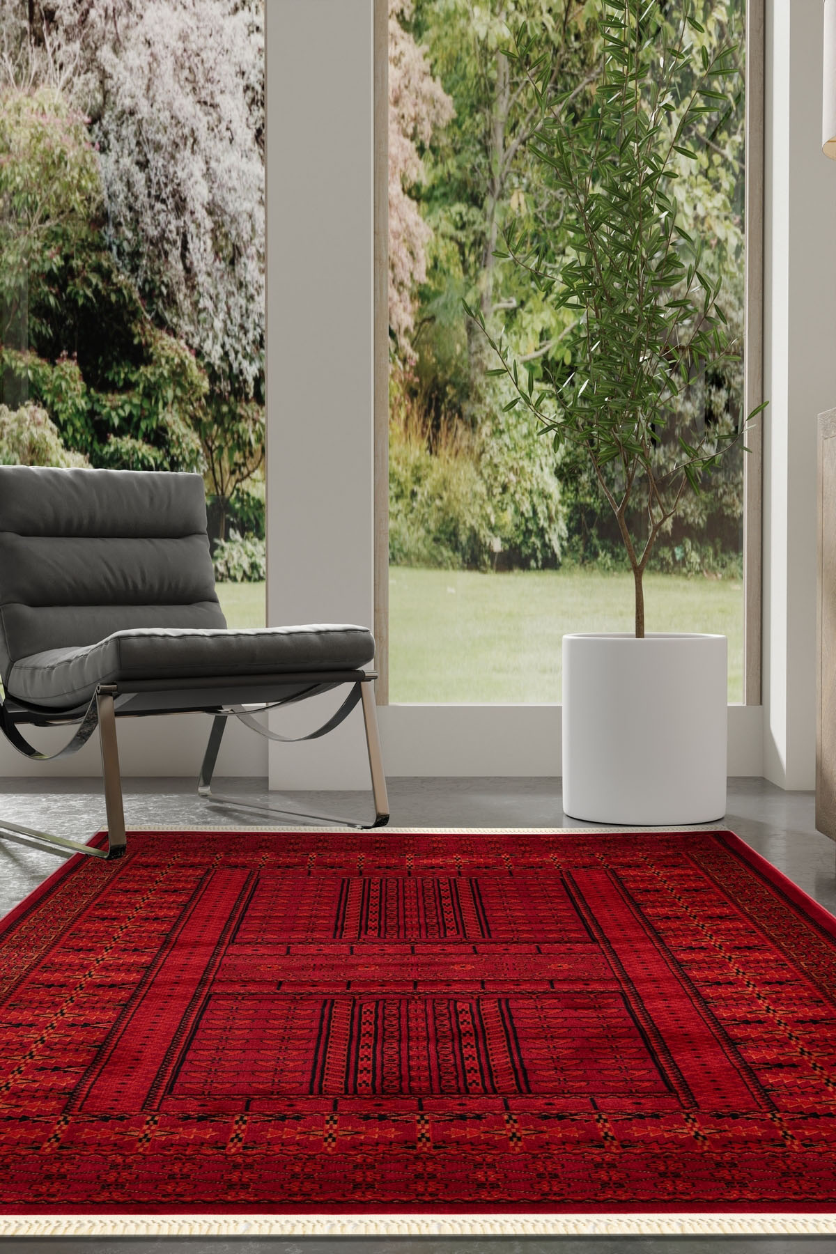 Angorahome Persian Dokuma Makine Halısı BK1007 125 x 185 Dikdörtgen - 2