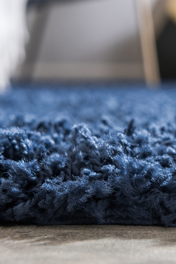 Angorahome Promosyon Shaggy Makine Halısı 7000 215 x 305 Mavi - 2