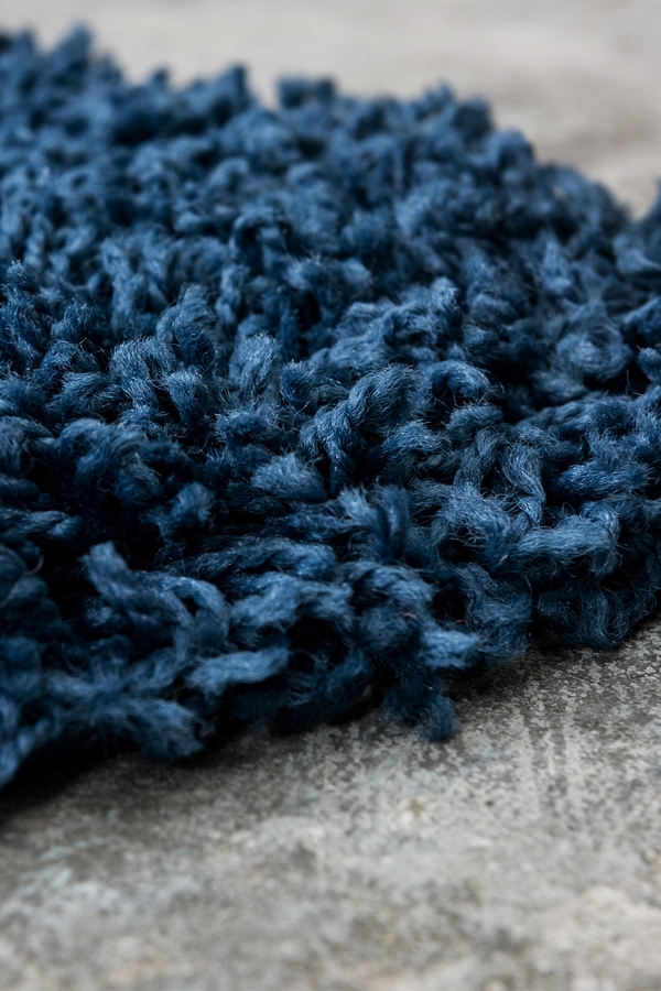 Angorahome Promosyon Shaggy Makine Halısı 7000 65 x 200 Mavi - 3