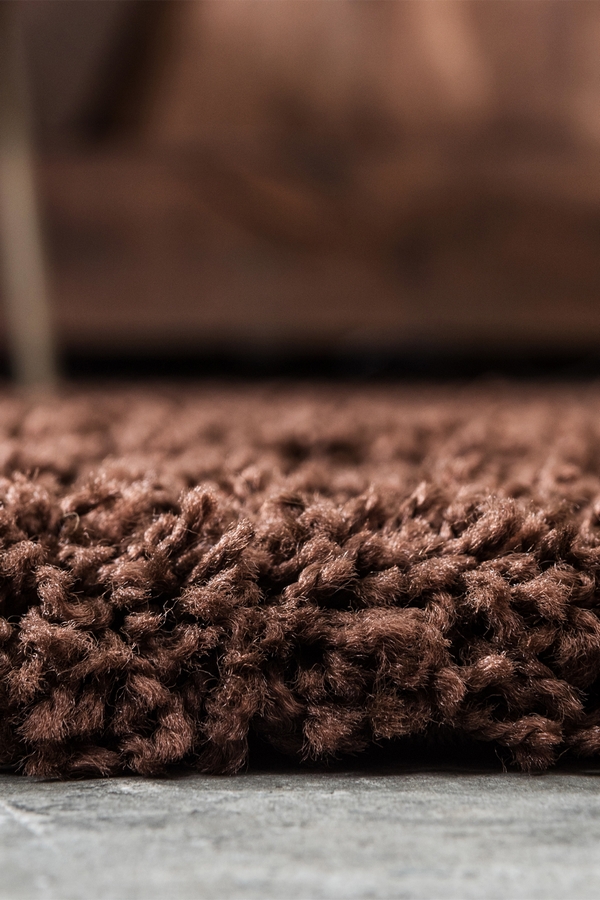 Angorahome Promosyon Shaggy Makine Halısı 7001 245 x 305 Kahve - 4