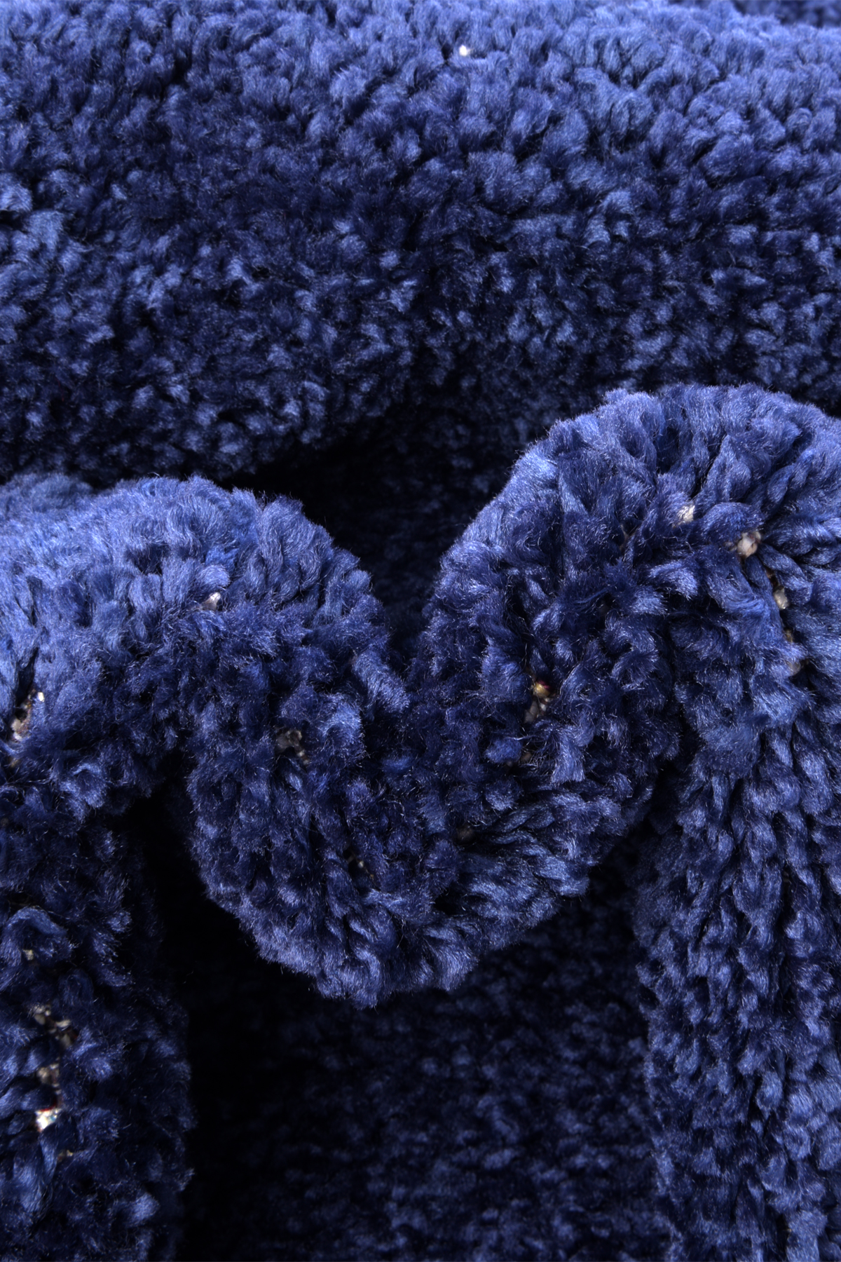 Angorahome Solid Shaggy Makine Halısı 4371A Lacivert - 5